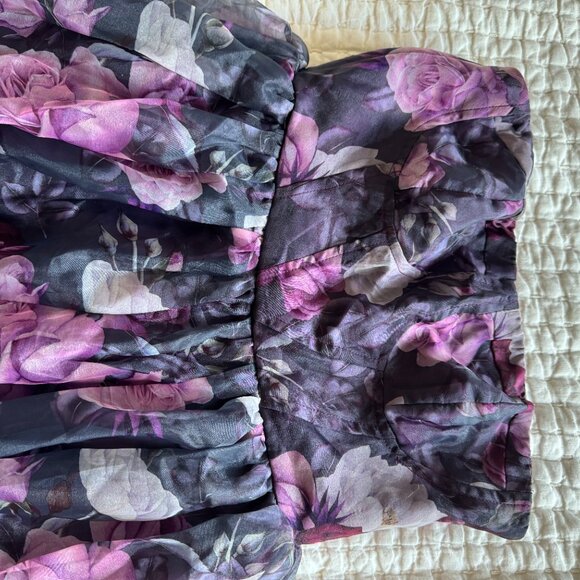 Lulu's Purple Floral Maxi Dress - Picture 7 of 7